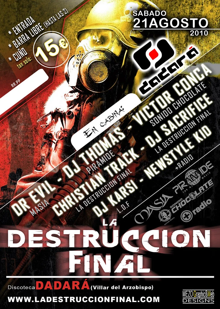 Cartel de La Destrucción Final · Dadará · Villar del Arzobispo · 2010